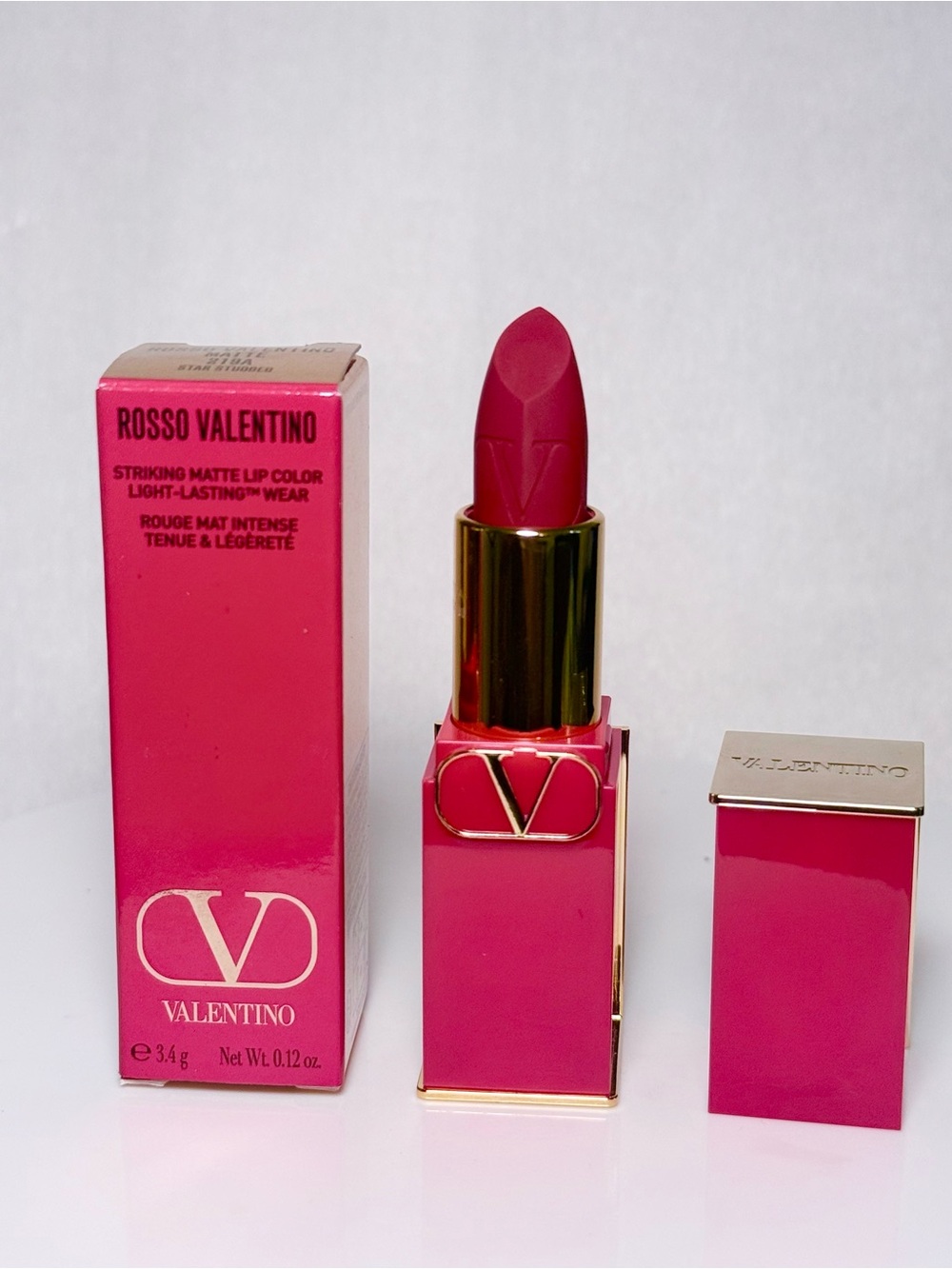 Valentino Striking Satin Lip stick 219A star studded NIB retail $45